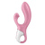 Satisfyer Air Pump Bunny 2 - Вібратор-кролик з надувною головкою, 20х4.2 см (рожевий)
